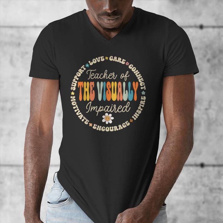 Teacher Of The Visually Impaired Back To School Team For Men Women Girls Kids Men's V-Neck T-Shirt, funny design