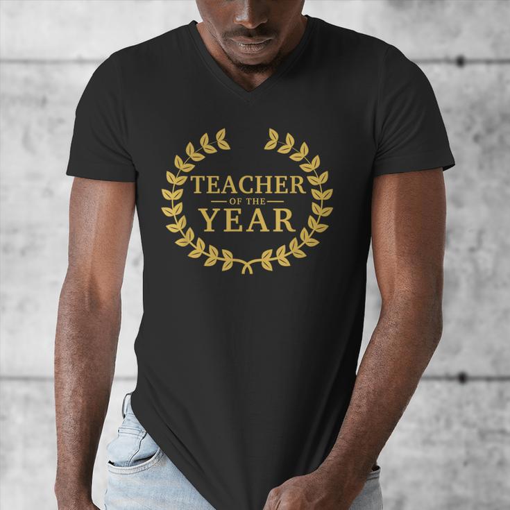 Teacher Of The Year Greatest Ever Award Day Men's V-Neck T-Shirt, funny design Teacher Of The Year Greatest Ever Award Day Men's V-Neck T-Shirt, funny design