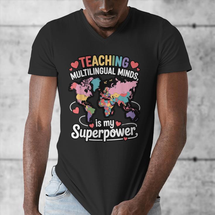 Teaching Multilingual Minds Learners English ESL Teacher Men's V-Neck T-Shirt, Esl Teacher Gifts, English Teacher Gifts, funny design Teaching Multilingual Minds Learners English ESL Teacher Men's V-Neck T-Shirt, Esl Teacher Gifts, English Teacher Gifts, funny design