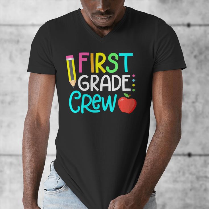 Team 1st Grade Crew Back To School 1st Grade Teacher Kids Men's V-Neck T-Shirt, funny design