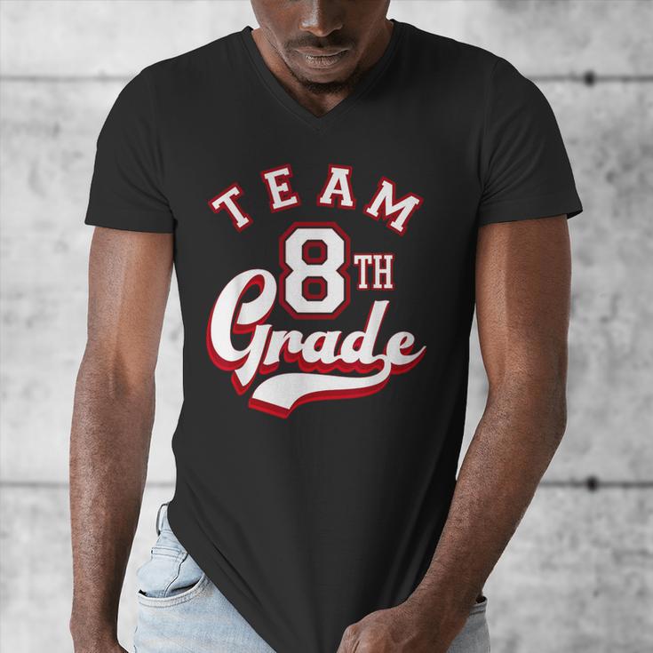 Team 8th Grade Eighth For Teacher Or Students For Men Women Girls Kids Men's V-Neck T-Shirt, funny design Team 8th Grade Eighth For Teacher Or Students For Men Women Girls Kids Men's V-Neck T-Shirt, funny design