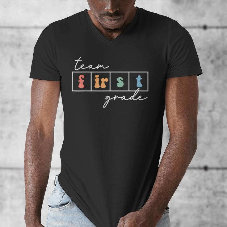 Team First Grade Back To School 1st Grade Teacher Kids Cute Men's V-Neck T-Shirt, First Grade Teacher Gifts, funny design Team First Grade Back To School 1st Grade Teacher Kids Cute Men's V-Neck T-Shirt, First Grade Teacher Gifts, funny design