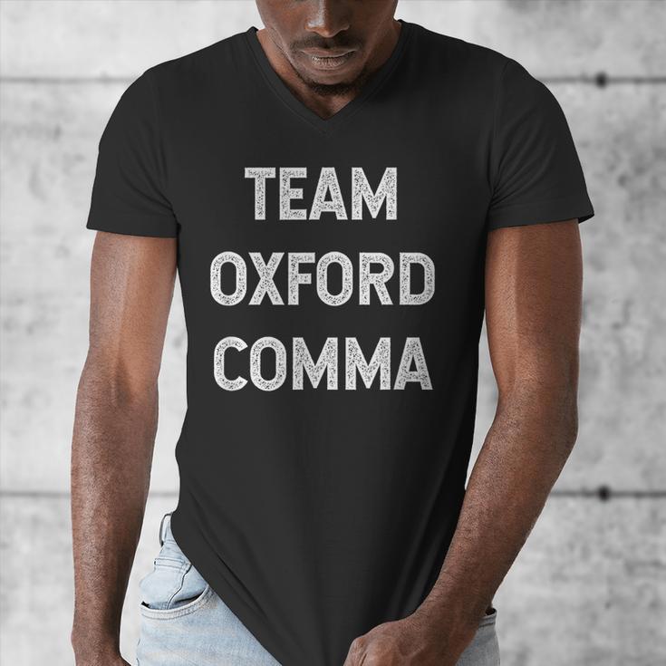Team Oxford Comma English Majors And Teachers For Men Women Girls Kids Men's V-Neck T-Shirt, English Teacher Gifts, funny design