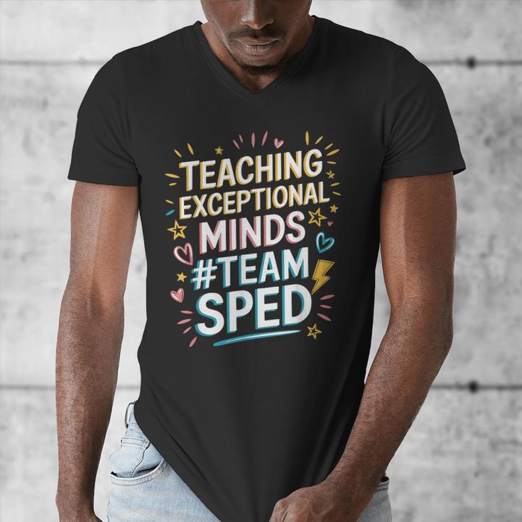 Team Sped Sped Teacher Special Education Teacher Team Men's V-Neck T-Shirt, funny design Team Sped Sped Teacher Special Education Teacher Team Men's V-Neck T-Shirt, funny design