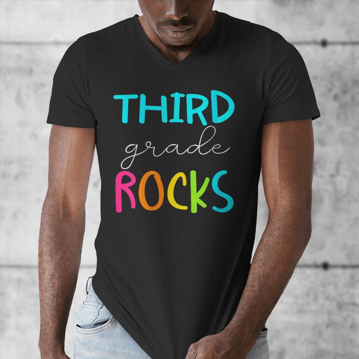 Third Grade Rocks Shirt Team 3rd Grade Teacher Men's V-Neck T-Shirt, funny design Third Grade Rocks Shirt Team 3rd Grade Teacher Men's V-Neck T-Shirt, funny design