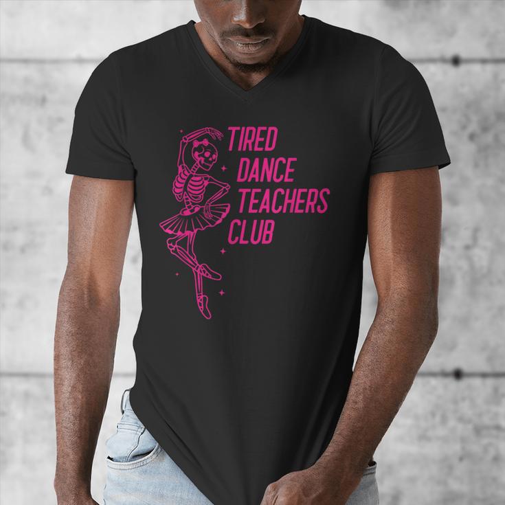 Tired Dance Teachers Club Dance Lover Men's V-Neck T-Shirt, funny design Tired Dance Teachers Club Dance Lover Men's V-Neck T-Shirt, funny design