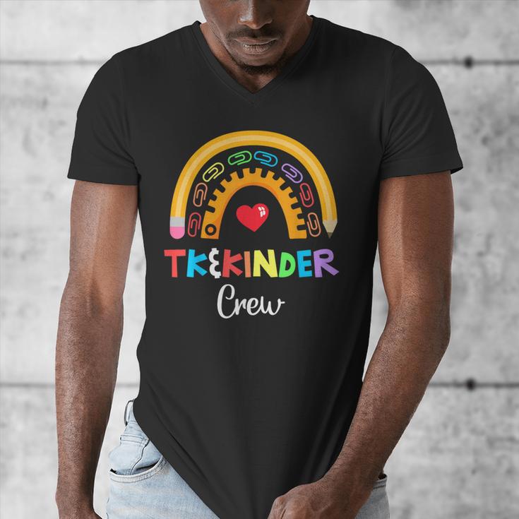TK And Kinder Crew TK Teacher Transitional Kindergarten PreK Men's V-Neck T-Shirt, funny design TK And Kinder Crew TK Teacher Transitional Kindergarten PreK Men's V-Neck T-Shirt, funny design