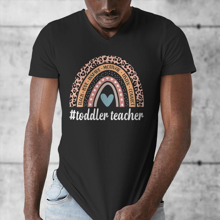 Toddler Teacher Rainbow Leopard Infant Teacher Men Women Men's V-Neck T-Shirt, funny design Toddler Teacher Rainbow Leopard Infant Teacher Men Women Men's V-Neck T-Shirt, funny design