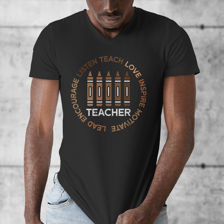 History Teacher Teach Love African American Men Women Men's V-Neck T-Shirt, History Teacher Gifts, funny design History Teacher Teach Love African American Men Women Men's V-Neck T-Shirt, History Teacher Gifts, funny design