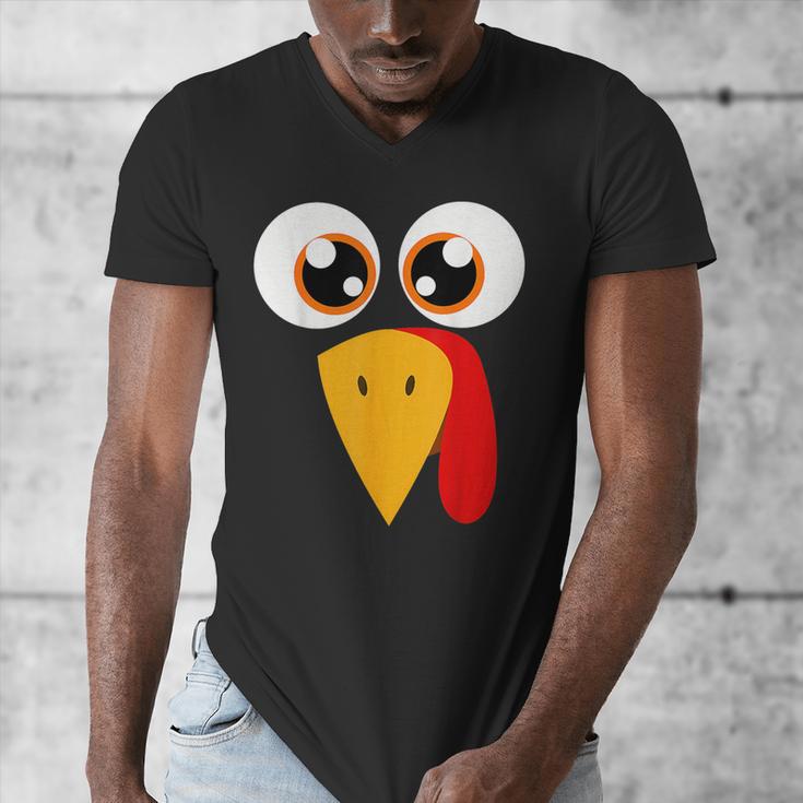 Turkey Face Halloween Costume Thanksgiving Teacher Nurse Men's V-Neck T-Shirt, funny design Turkey Face Halloween Costume Thanksgiving Teacher Nurse Men's V-Neck T-Shirt, funny design