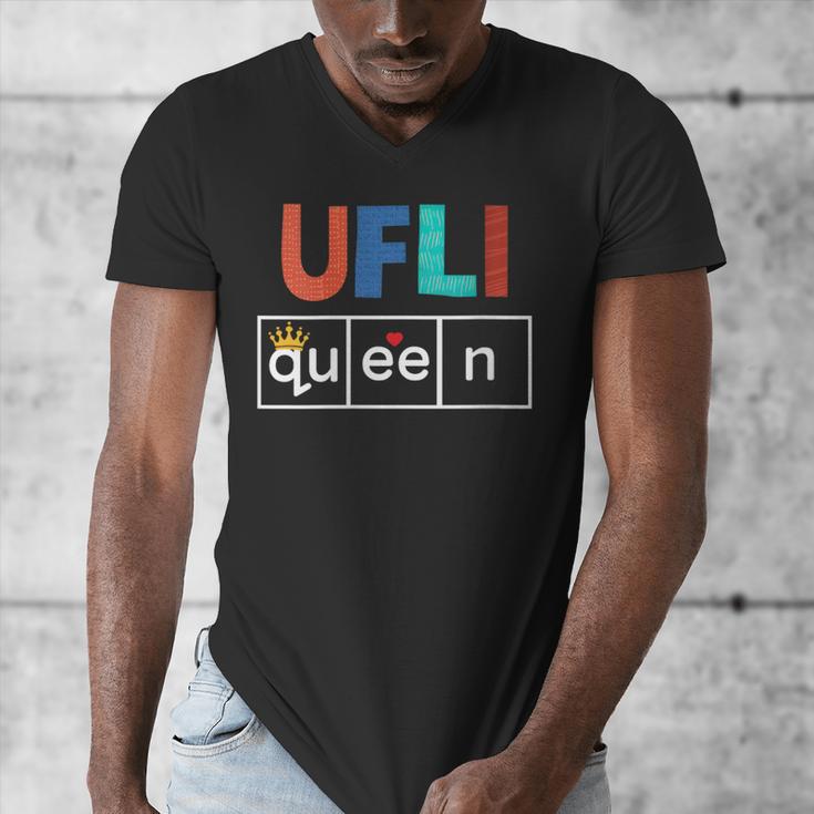 UFLI Queen Science Of Reading Literacy Teacher Appreciation Men's V-Neck T-Shirt, Science Teacher Gifts, funny design UFLI Queen Science Of Reading Literacy Teacher Appreciation Men's V-Neck T-Shirt, Science Teacher Gifts, funny design