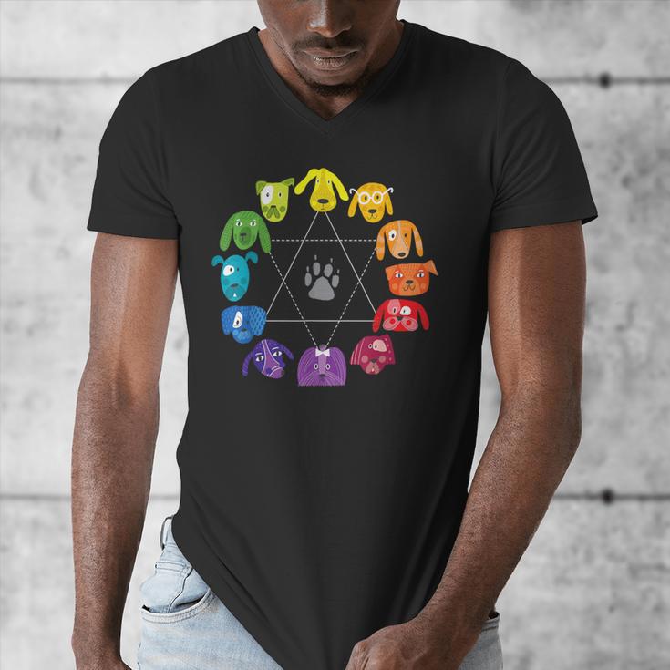 Unique For Artists By ADS Color Wheel Educational Art Teacher Dog Themed Artist Small Men's V-Neck T-Shirt, funny design Unique For Artists By ADS Color Wheel Educational Art Teacher Dog Themed Artist Small Men's V-Neck T-Shirt, funny design