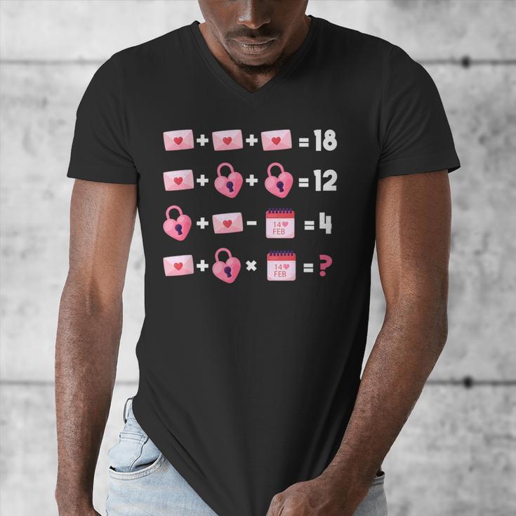 Valentines Day Order Of Operations Valentines Math Teacher Men's V-Neck T-Shirt, funny design Valentines Day Order Of Operations Valentines Math Teacher Men's V-Neck T-Shirt, funny design