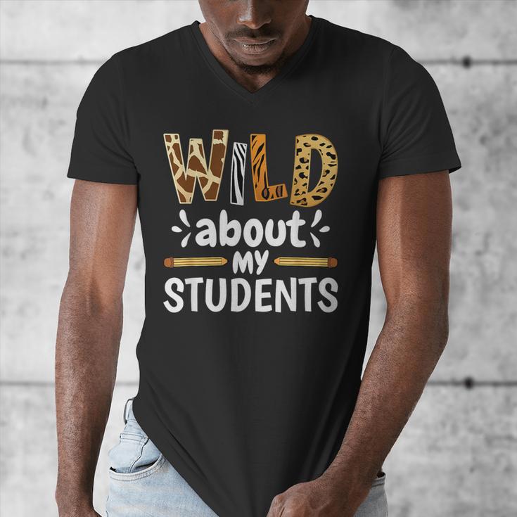 Wild About My Students School Teachers And Students Men's V-Neck T-Shirt, funny design Wild About My Students School Teachers And Students Men's V-Neck T-Shirt, funny design