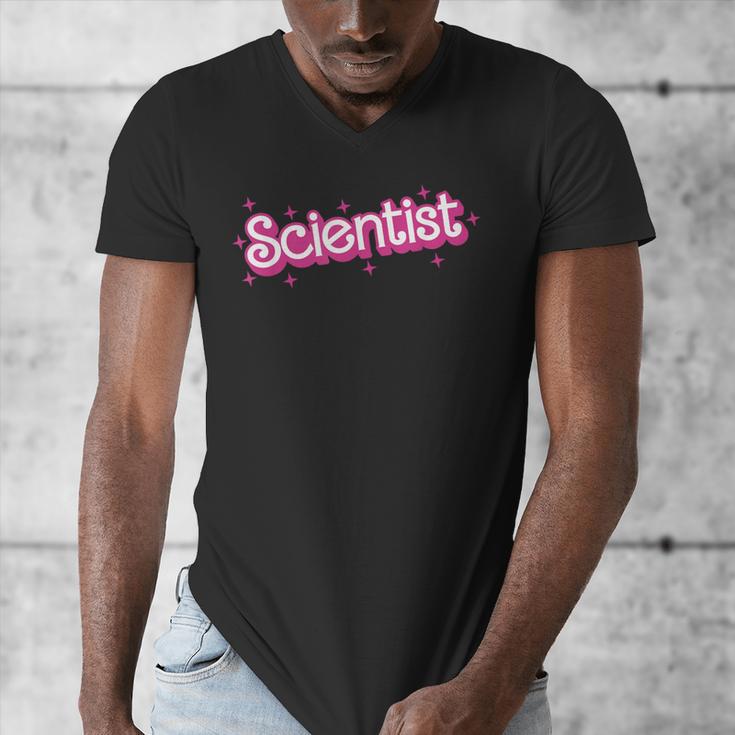 Women Retro Pink Scientist Science Teacher Back To School Men's V-Neck T-Shirt, Science Teacher Gifts, funny design Women Retro Pink Scientist Science Teacher Back To School Men's V-Neck T-Shirt, Science Teacher Gifts, funny design