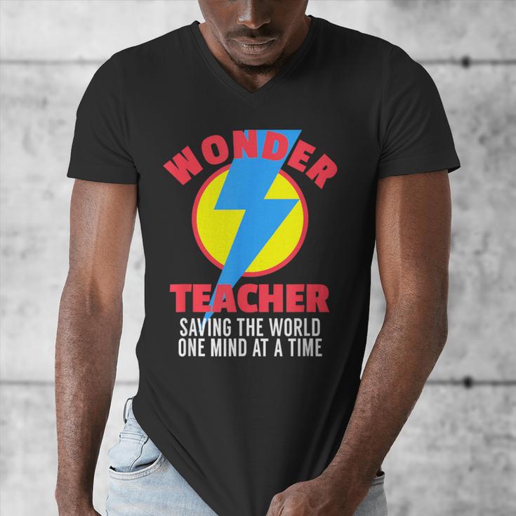 Wonder Teacher Costume Shirt Teacher Halloween Costume Tee Men's V-Neck T-Shirt, funny design Wonder Teacher Costume Shirt Teacher Halloween Costume Tee Men's V-Neck T-Shirt, funny design