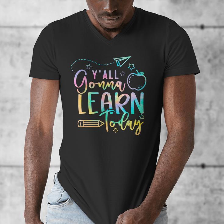 Y'All Gonna Learn Today Back To School Teacher Kids Men's V-Neck T-Shirt, funny design Y'All Gonna Learn Today Back To School Teacher Kids Men's V-Neck T-Shirt, funny design