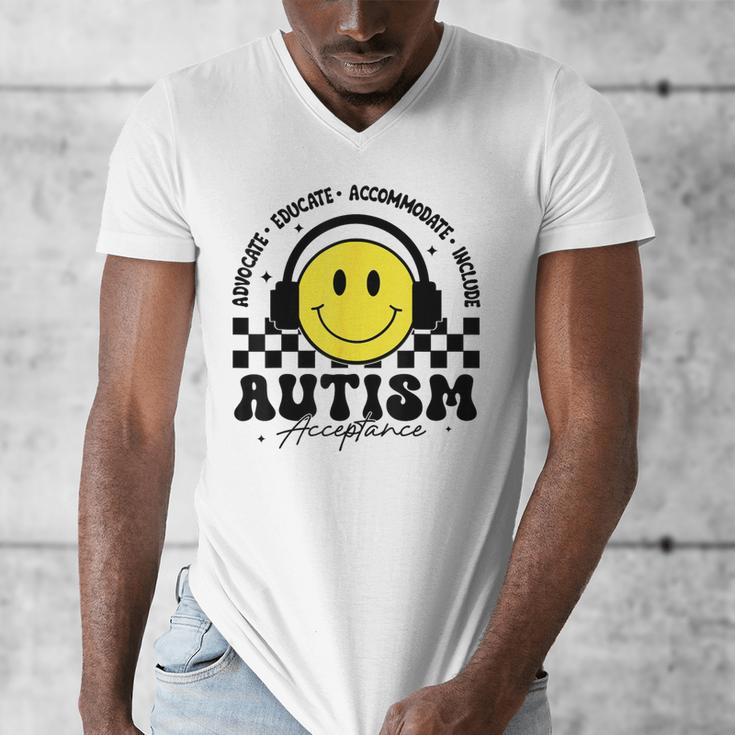Autism Awareness Acceptance Special Education Teacher Kids Men's V-Neck T-Shirt, funny design Autism Awareness Acceptance Special Education Teacher Kids Men's V-Neck T-Shirt, funny design