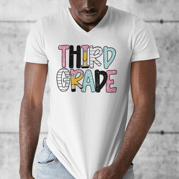 Back To School Third Grade Teacher First Day Of 3rd Grade Men's V-Neck T-Shirt, First Grade Teacher Gifts, funny design Back To School Third Grade Teacher First Day Of 3rd Grade Men's V-Neck T-Shirt, First Grade Teacher Gifts, funny design