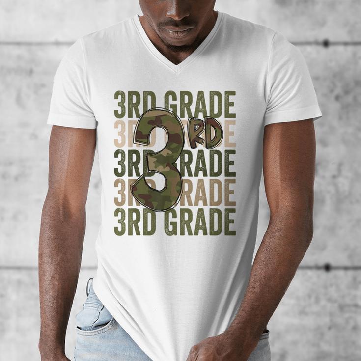 Camo Team 3rd Grade Squad Back To School Teacher Kids Boys Men's V-Neck T-Shirt, funny design Camo Team 3rd Grade Squad Back To School Teacher Kids Boys Men's V-Neck T-Shirt, funny design