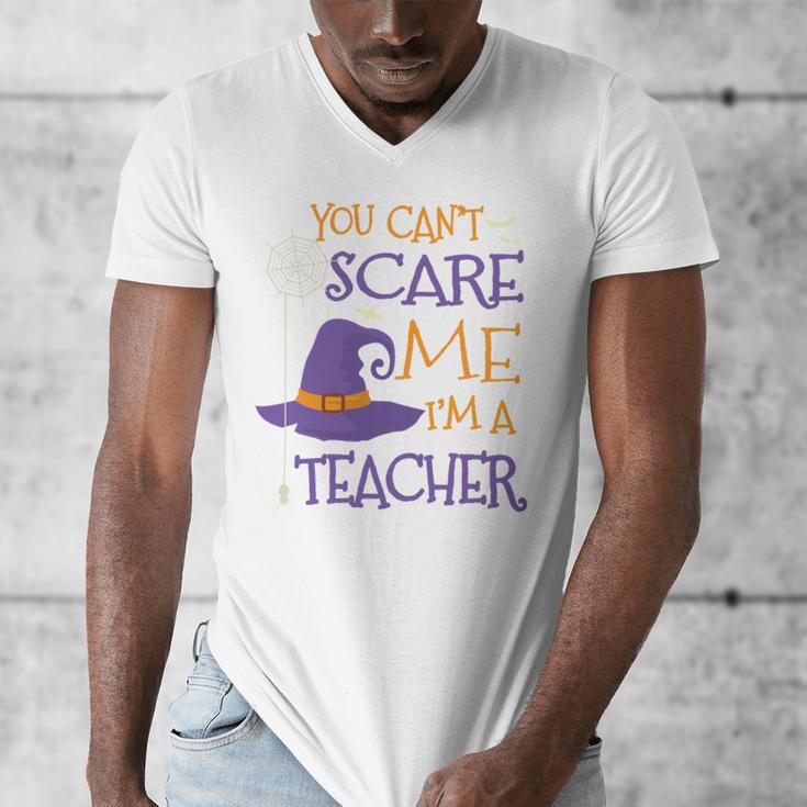 You Can't Scare Me I'm A Teacher Men's V-Neck T-Shirt, funny design
