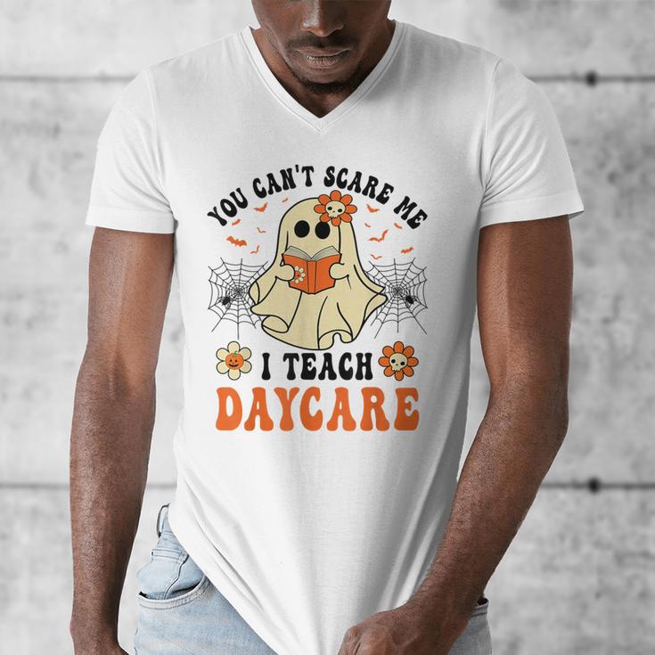You Can't Scare Me I Teach Daycare Teacher Halloween Ghost Men's V-Neck T-Shirt, funny design You Can't Scare Me I Teach Daycare Teacher Halloween Ghost Men's V-Neck T-Shirt, funny design