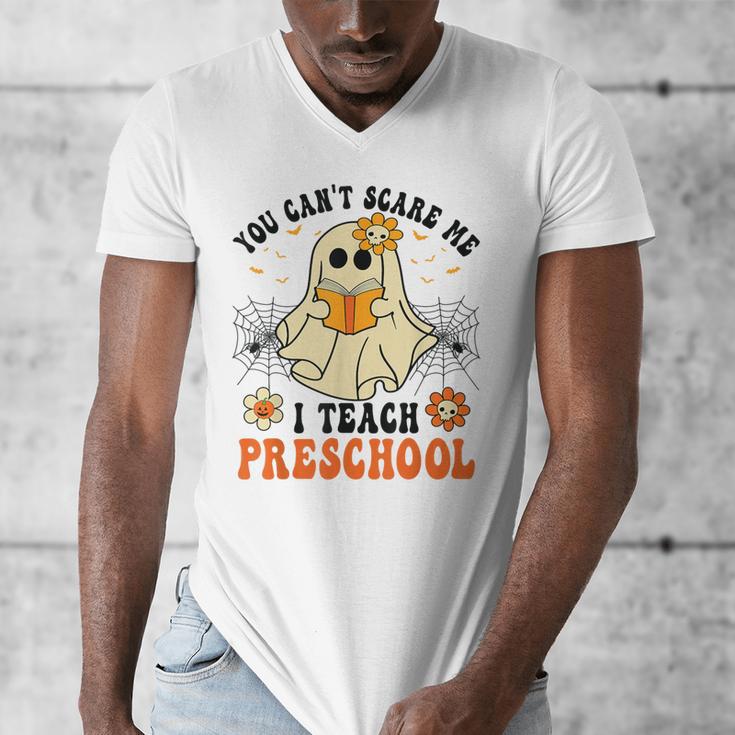 You Can't Scare Me I Teach Preschool Teacher Halloween Ghost Men Women Men's V-Neck T-Shirt, funny design You Can't Scare Me I Teach Preschool Teacher Halloween Ghost Men Women Men's V-Neck T-Shirt, funny design