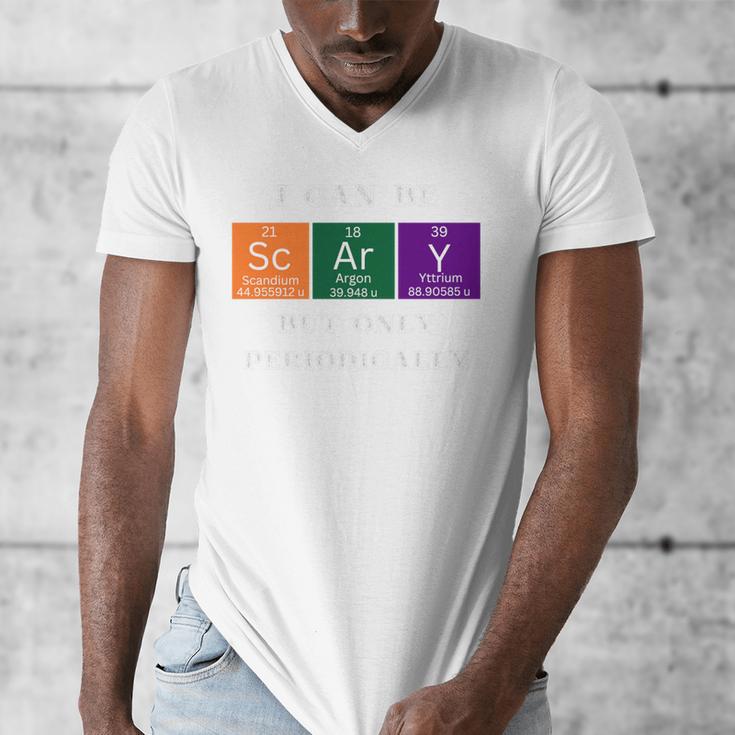 Chemisty Science Teacher Periodic Table Halloween Men's V-Neck T-Shirt, Science Teacher Gifts, funny design