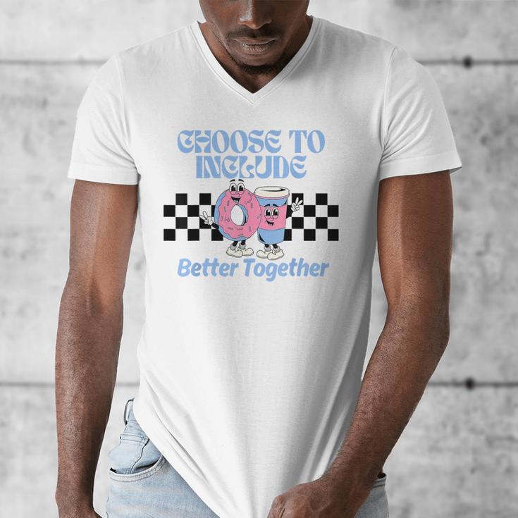 Choose To Include Special Education Teacher Autism Awareness Men's V-Neck T-Shirt, funny design Choose To Include Special Education Teacher Autism Awareness Men's V-Neck T-Shirt, funny design