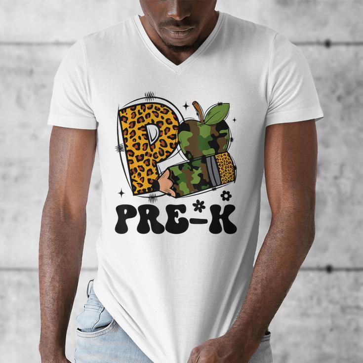 Cute Camo Pre K Back To School Teacher Kid Preschool Men's V-Neck T-Shirt, funny design Cute Camo Pre K Back To School Teacher Kid Preschool Men's V-Neck T-Shirt, funny design
