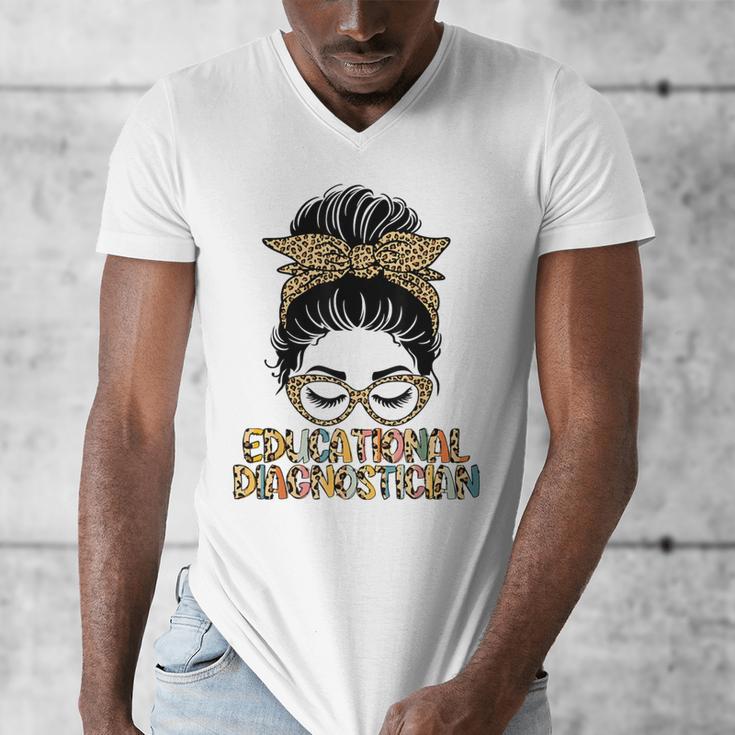 Cute Educational Diagnostician Teacher Appreciation Week Men Women Men's V-Neck T-Shirt, funny design Cute Educational Diagnostician Teacher Appreciation Week Men Women Men's V-Neck T-Shirt, funny design