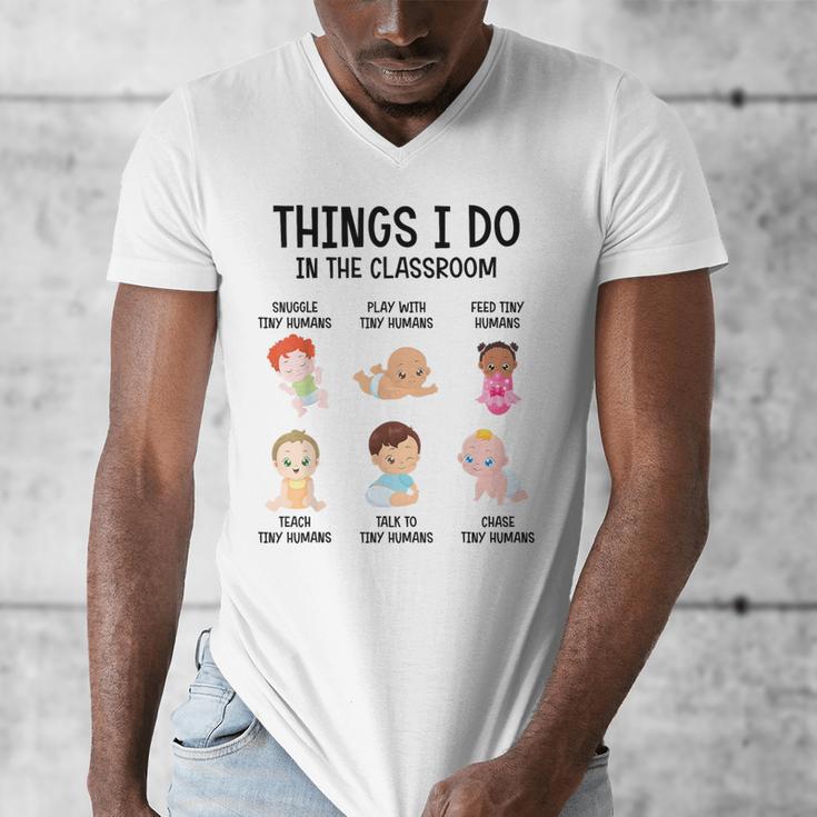Daycare Preschool Infant Teacher Thing I Do In The Classroom Men's V-Neck T-Shirt, funny design Daycare Preschool Infant Teacher Thing I Do In The Classroom Men's V-Neck T-Shirt, funny design