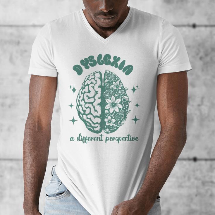 Dyslexia A Different Perspective Dyslexia Specialist Teacher Men's V-Neck T-Shirt, funny design Dyslexia A Different Perspective Dyslexia Specialist Teacher Men's V-Neck T-Shirt, funny design