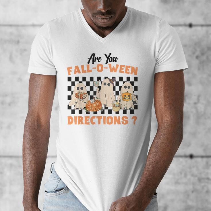 Are You Fall-O-Ween Directions Halloween Ghost Fall Teacher Men's V-Neck T-Shirt, funny design Are You Fall-O-Ween Directions Halloween Ghost Fall Teacher Men's V-Neck T-Shirt, funny design
