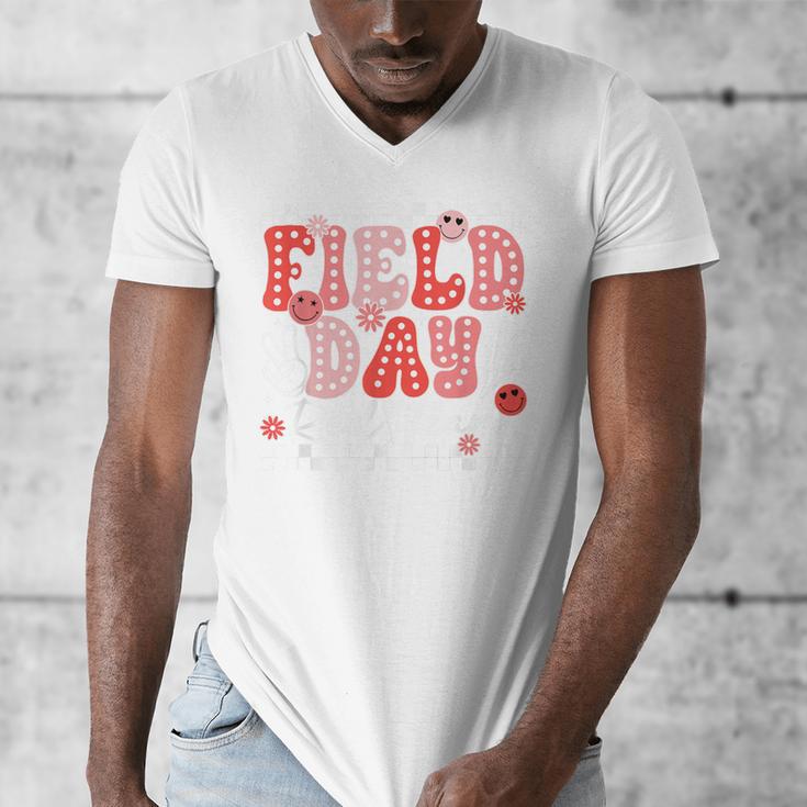 Field Day Red Team Outdoor Field Day Games For Kids Teacher Men's V-Neck T-Shirt, funny design Field Day Red Team Outdoor Field Day Games For Kids Teacher Men's V-Neck T-Shirt, funny design