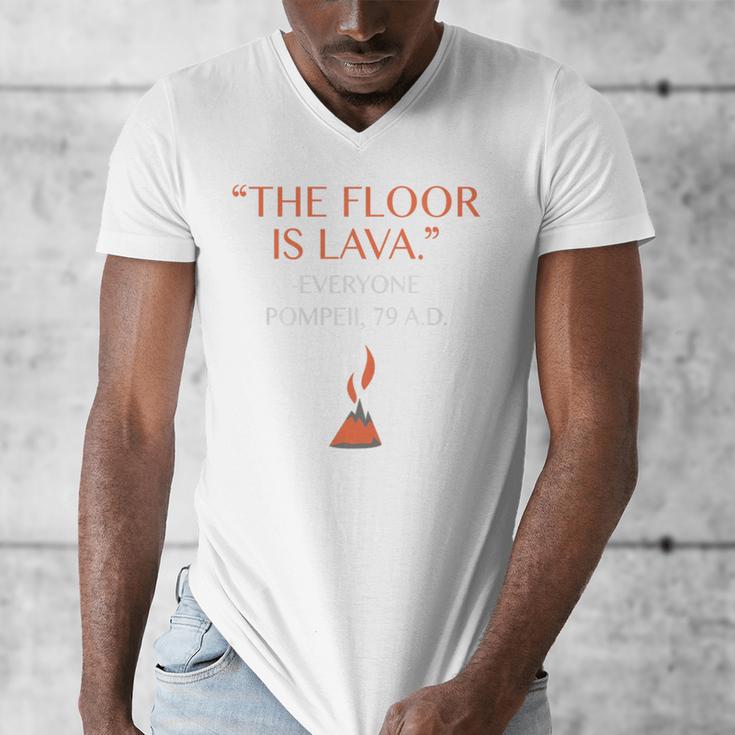 The Floor Is Lava For History Lovers & Teachers Premium Tri-Blend Men's V-Neck T-Shirt, History Teacher Gifts, funny design The Floor Is Lava For History Lovers & Teachers Premium Tri-Blend Men's V-Neck T-Shirt, History Teacher Gifts, funny design