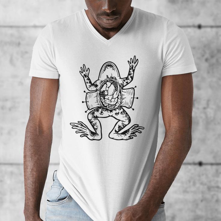 Frog Dissection Biology Anatomy Lab Science Teacher Men's V-Neck T-Shirt, Science Teacher Gifts, funny design