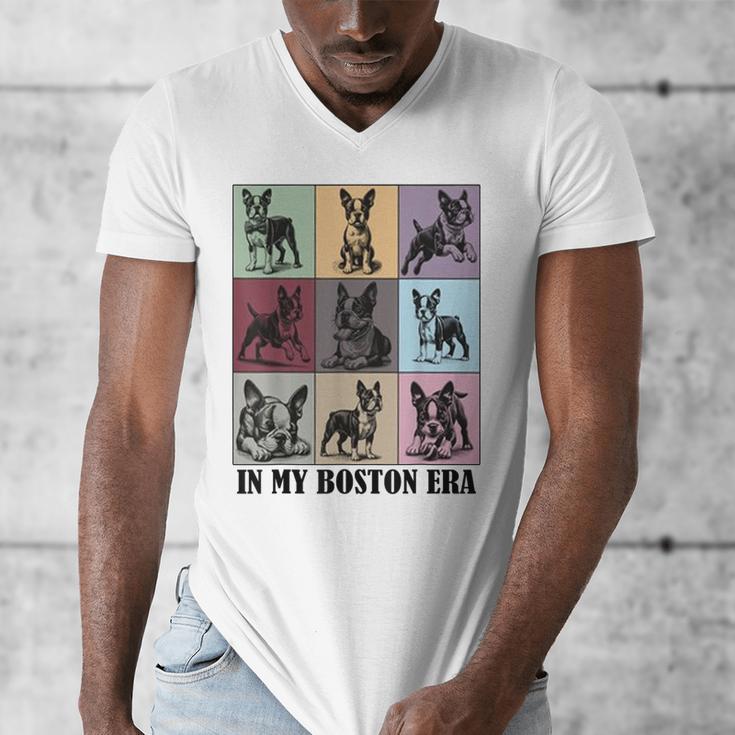 Funny Boston Terrier Quote In My Boston Terrier Era Cool Dog Men Women Men's V-Neck T-Shirt, funny design