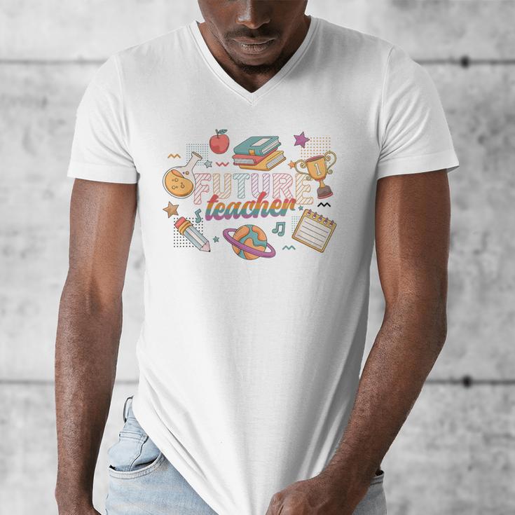 Future Teacher Costume For Kids Men's V-Neck T-Shirt, Future Teacher Gifts, funny design