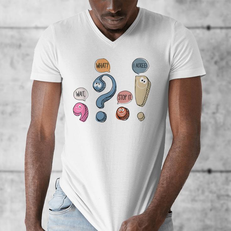 Grammar Teacher Punctuation For English Teacher Men Women Men's V-Neck T-Shirt, English Teacher Gifts, funny design Grammar Teacher Punctuation For English Teacher Men Women Men's V-Neck T-Shirt, English Teacher Gifts, funny design