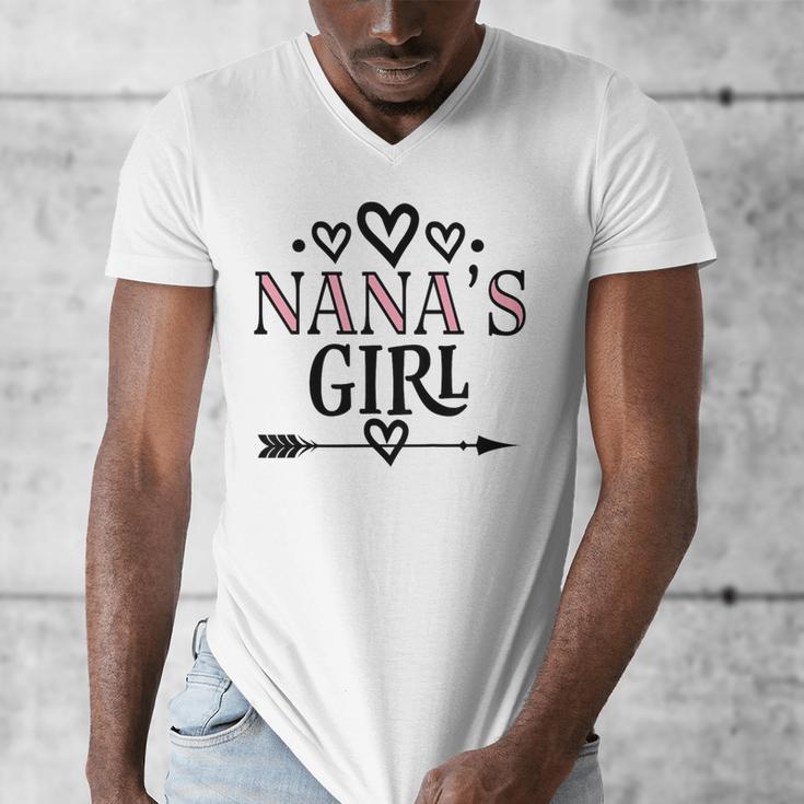 Granddaughter Nanas Girl Men's V-Neck T-Shirt, funny design