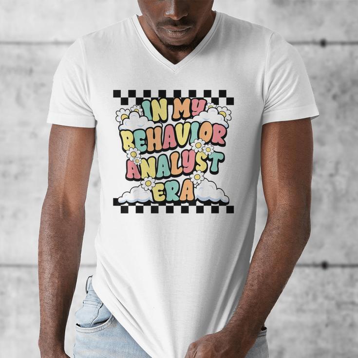 Groovy ABA RBT Therapist In My Behavior Analyst Era Teacher Men's V-Neck T-Shirt, Groovy Teacher Gifts, funny design Groovy ABA RBT Therapist In My Behavior Analyst Era Teacher Men's V-Neck T-Shirt, Groovy Teacher Gifts, funny design