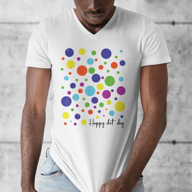 Happy Dot Day 2025 Polka Dot Boys Girls Kids Teacher Dot Day Men's V-Neck T-Shirt, funny design Happy Dot Day 2025 Polka Dot Boys Girls Kids Teacher Dot Day Men's V-Neck T-Shirt, funny design