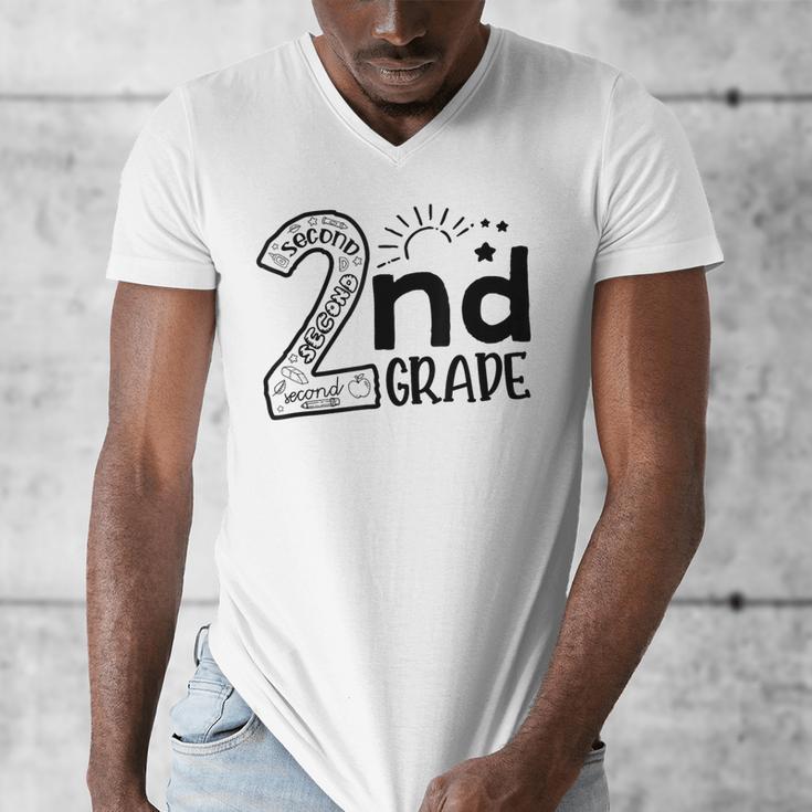 Hello On To 2nd Grade Teachers Boys And Team Secound Grade Men's V-Neck T-Shirt, funny design