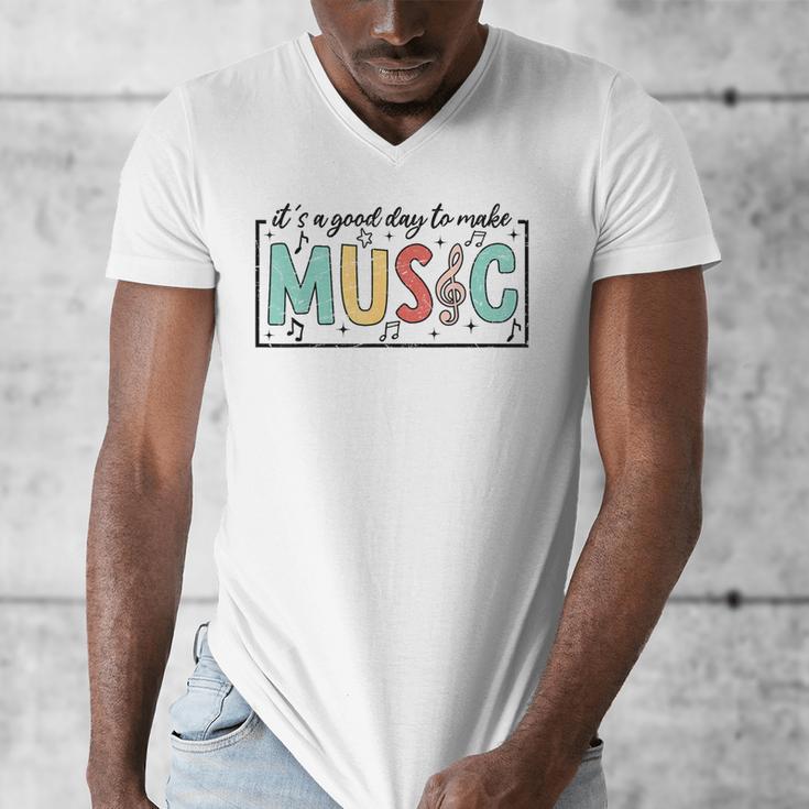 It's A Good Day To Make Music Musician Music Teacher Men's V-Neck T-Shirt, funny design It's A Good Day To Make Music Musician Music Teacher Men's V-Neck T-Shirt, funny design