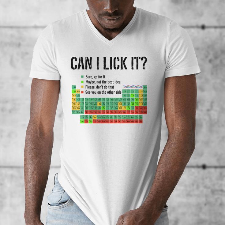 Can I Lick It Periodic Table Chart Science Teacher Men's V-Neck T-Shirt, Science Teacher Gifts, funny design Can I Lick It Periodic Table Chart Science Teacher Men's V-Neck T-Shirt, Science Teacher Gifts, funny design