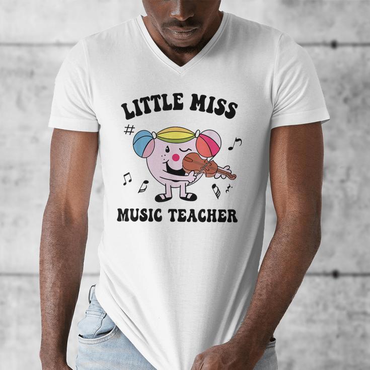 Little Miss Music Teacher Music Teacher Team Men's V-Neck T-Shirt, funny design Little Miss Music Teacher Music Teacher Team Men's V-Neck T-Shirt, funny design