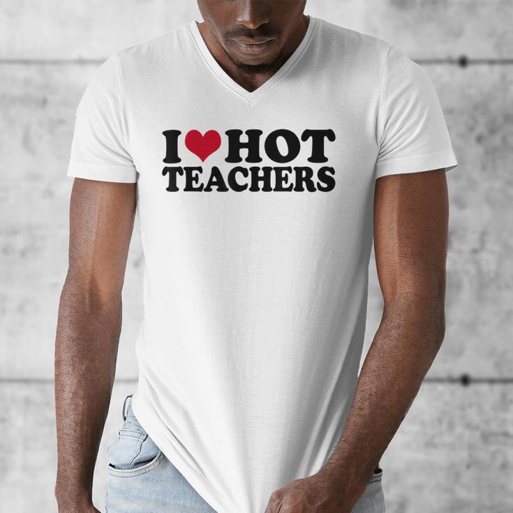 I Love Hot Teachers Men Women Men's V-Neck T-Shirt, funny design I Love Hot Teachers Men Women Men's V-Neck T-Shirt, funny design