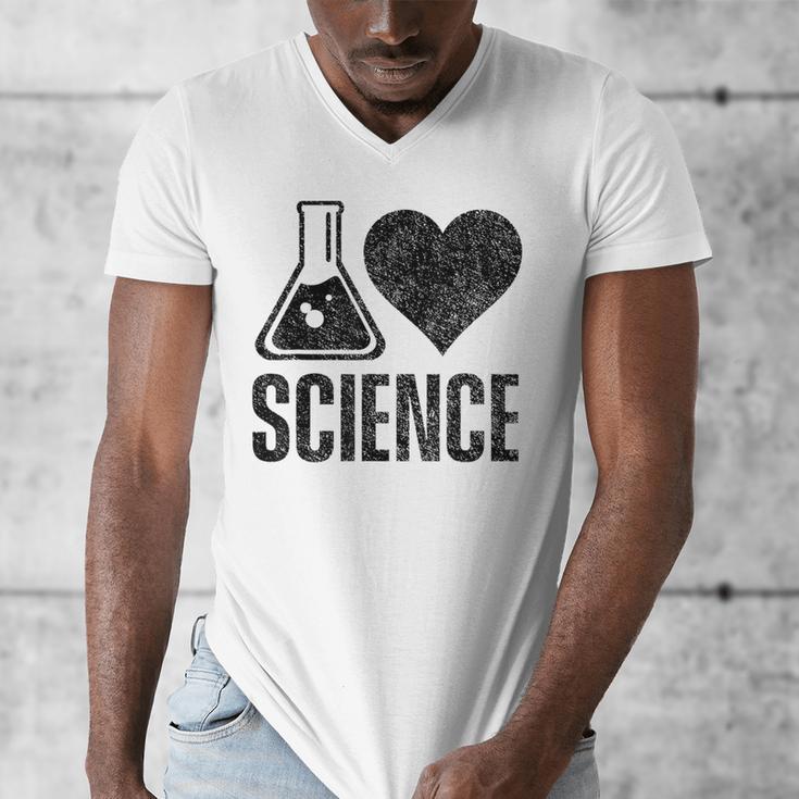 I Love Science Lover Teacher Scientist Sciences Men's V-Neck T-Shirt, Science Teacher Gifts, funny design