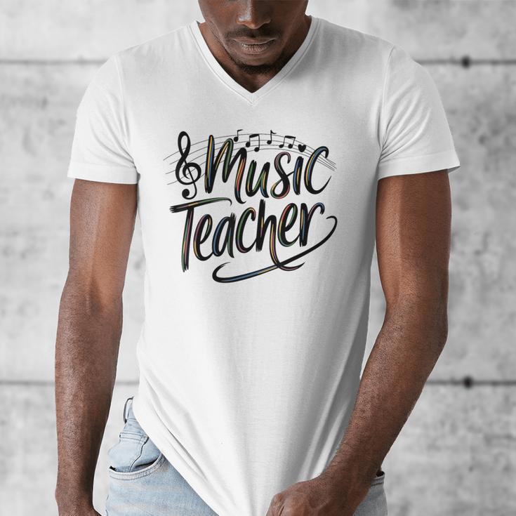 Music Teacher For Women Elementary First Day Of School Men's V-Neck T-Shirt, funny design